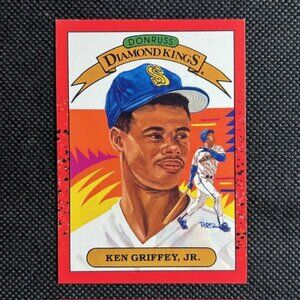 1990 Donruss - Diamond Kings #4 Ken Griffey Jr Seattle Mariners HOF